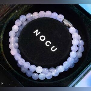 🩵🩵 NOGU Glacier Blue Jade Silver Gemstone Wrap 🩵🩵